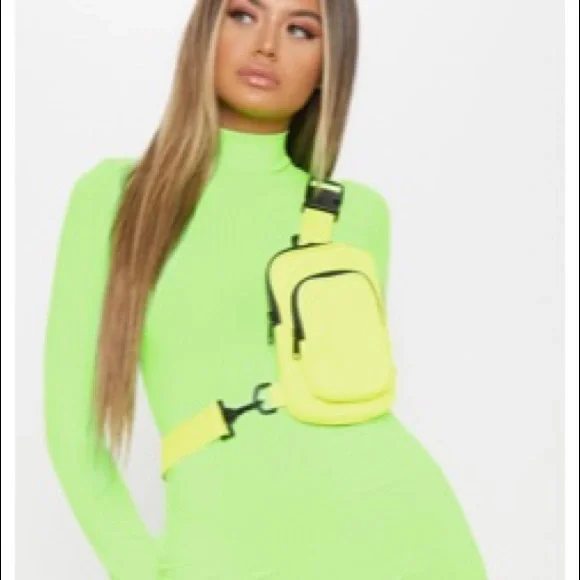 PrettyLittleThing | Dresses | Prettylittlething Neon Green Dress | Poshmark